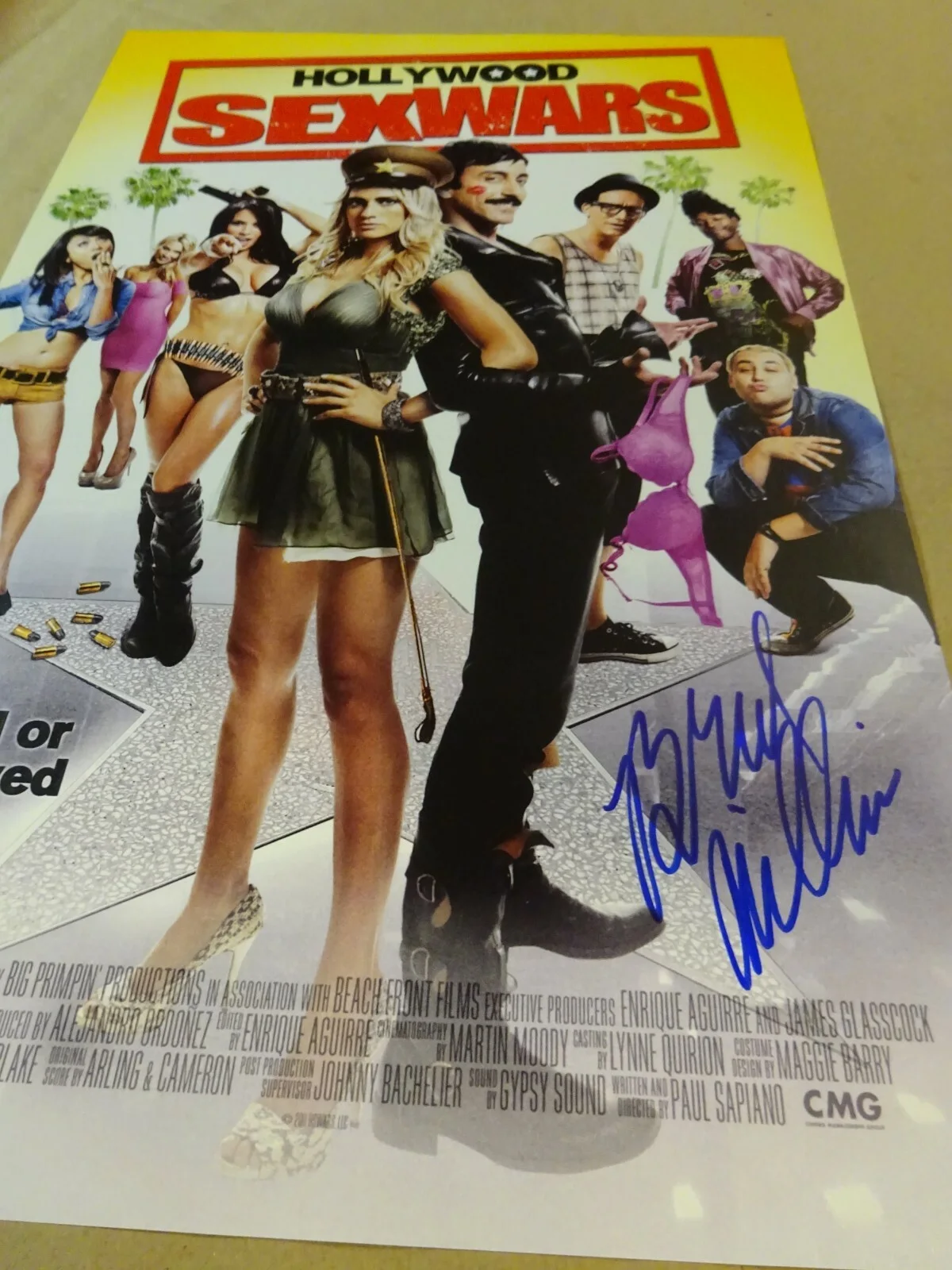 Brad Williams — Signed BRAD WILLIAMS Autographed HOLLYWOOD SEXWARS 11"x17" Photo BECKETT BAS COA, изображение 3