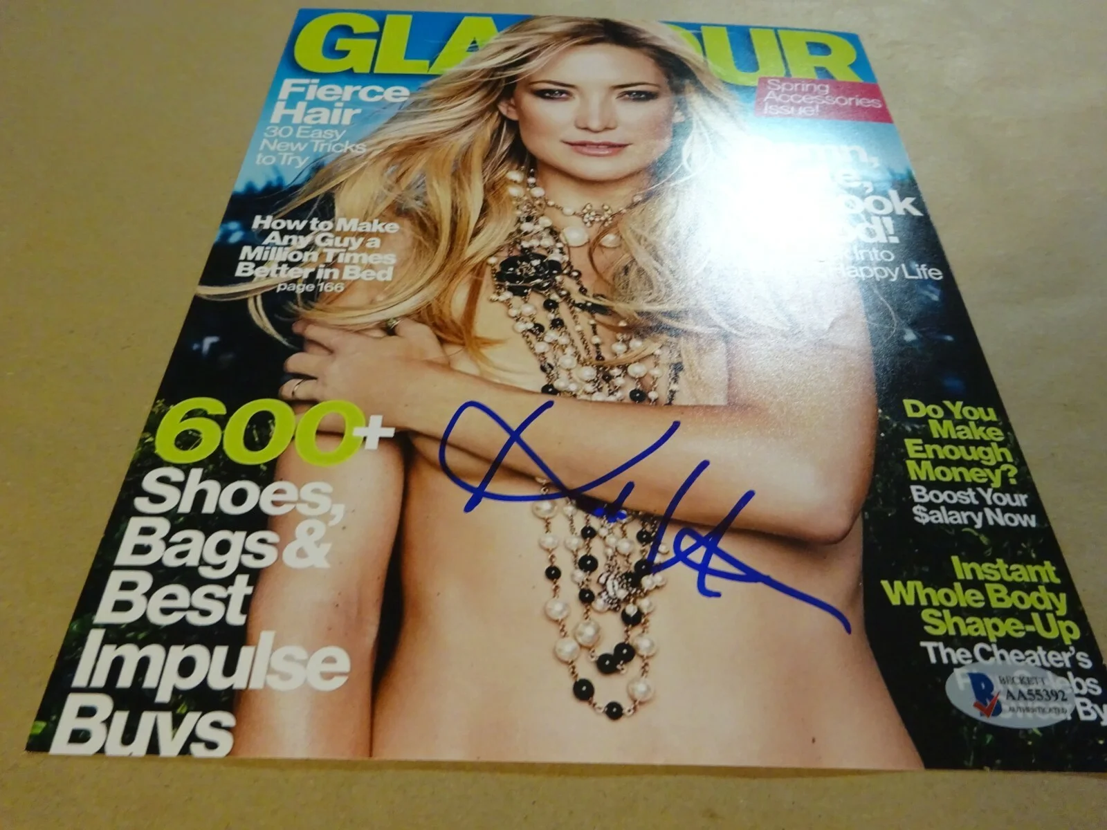 Kate Hudson — Autographed KATE HUDSON Signed 8x10 Glamour Almost Famous Photo Beckett COA, изображение 4