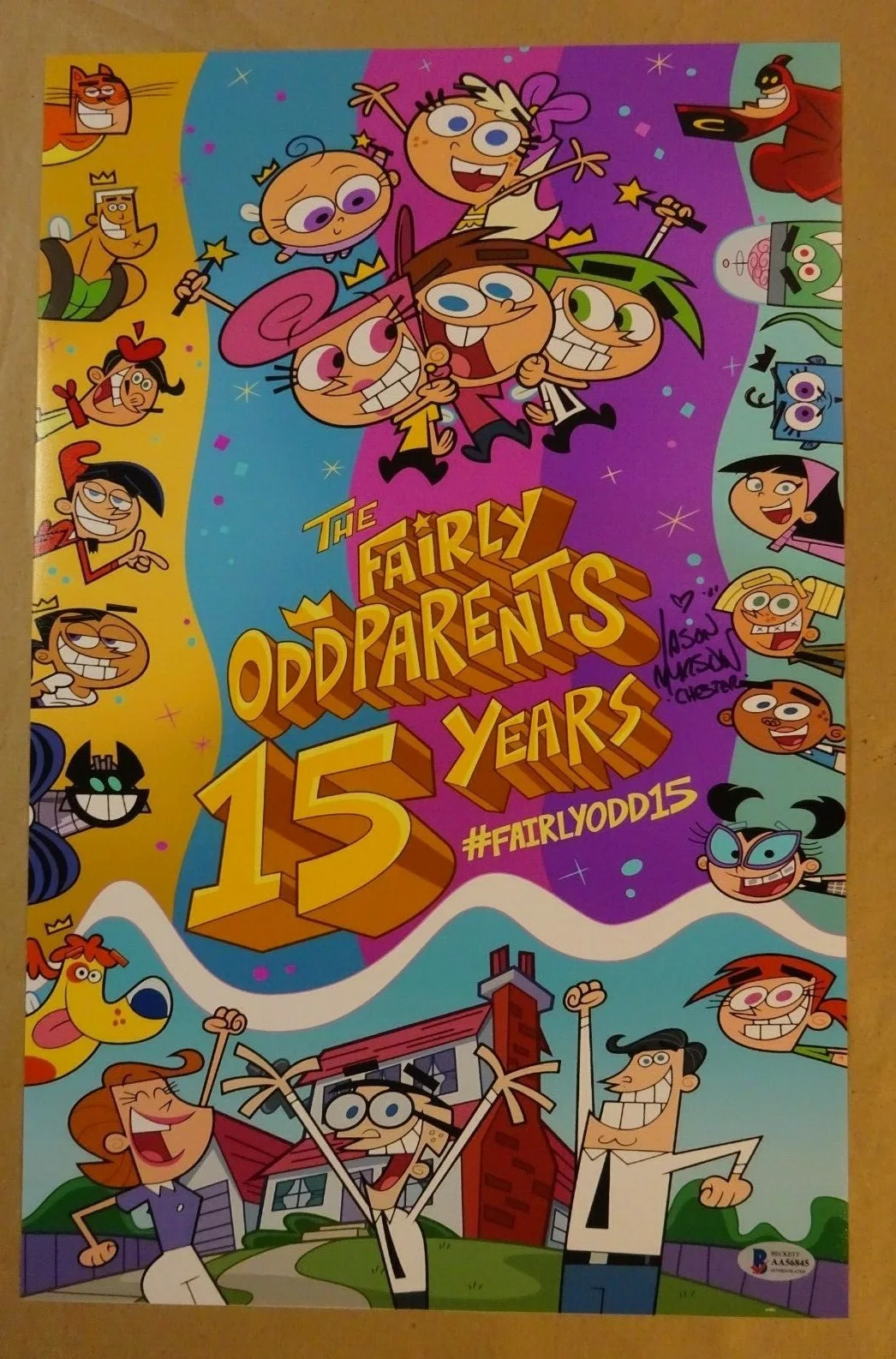 Jason Marsden — Signed JASON MARSDEN Autographed FAIRLY ODDPARENTS 11"x17" Photo BECKETT BAS COA, image 2