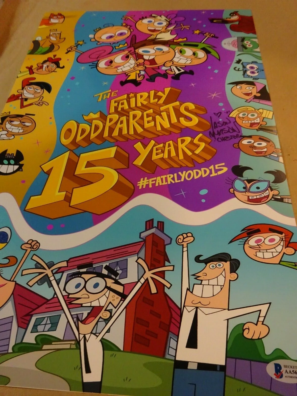 Jason Marsden — Signed JASON MARSDEN Autographed FAIRLY ODDPARENTS 11"x17" Photo BECKETT BAS COA, image 3