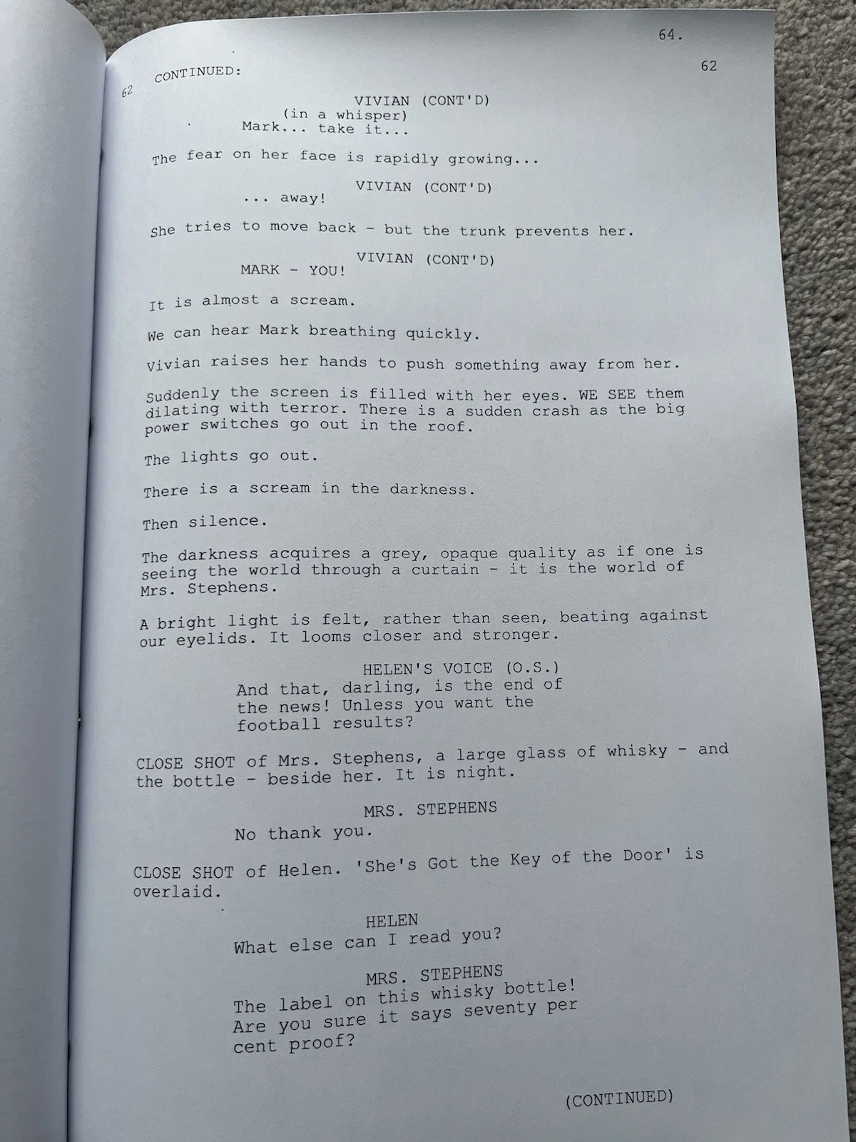 Peeping Tom Film Script / Screenplay. Moira Shearer, Karlheinz Bohm., image 2