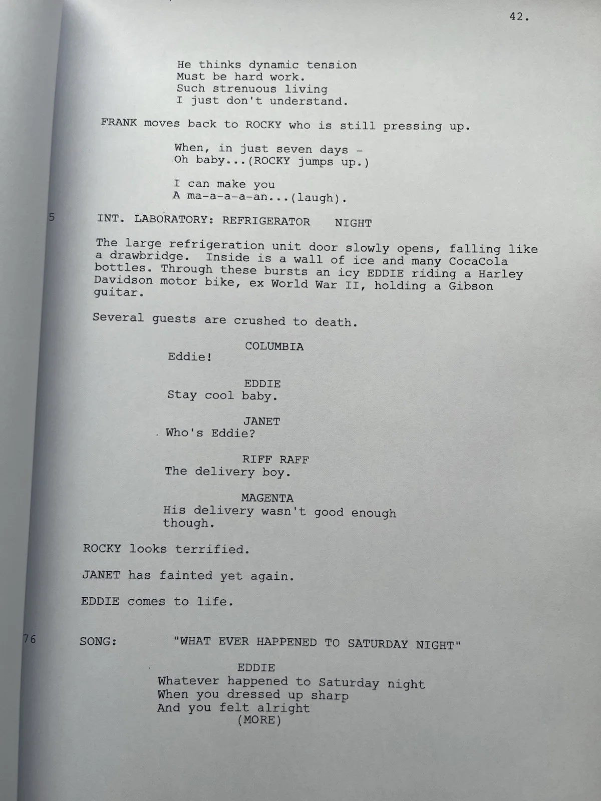 The Rocky Horror Picture Show Film Script / Screenplay. Tim Currie., изображение 2