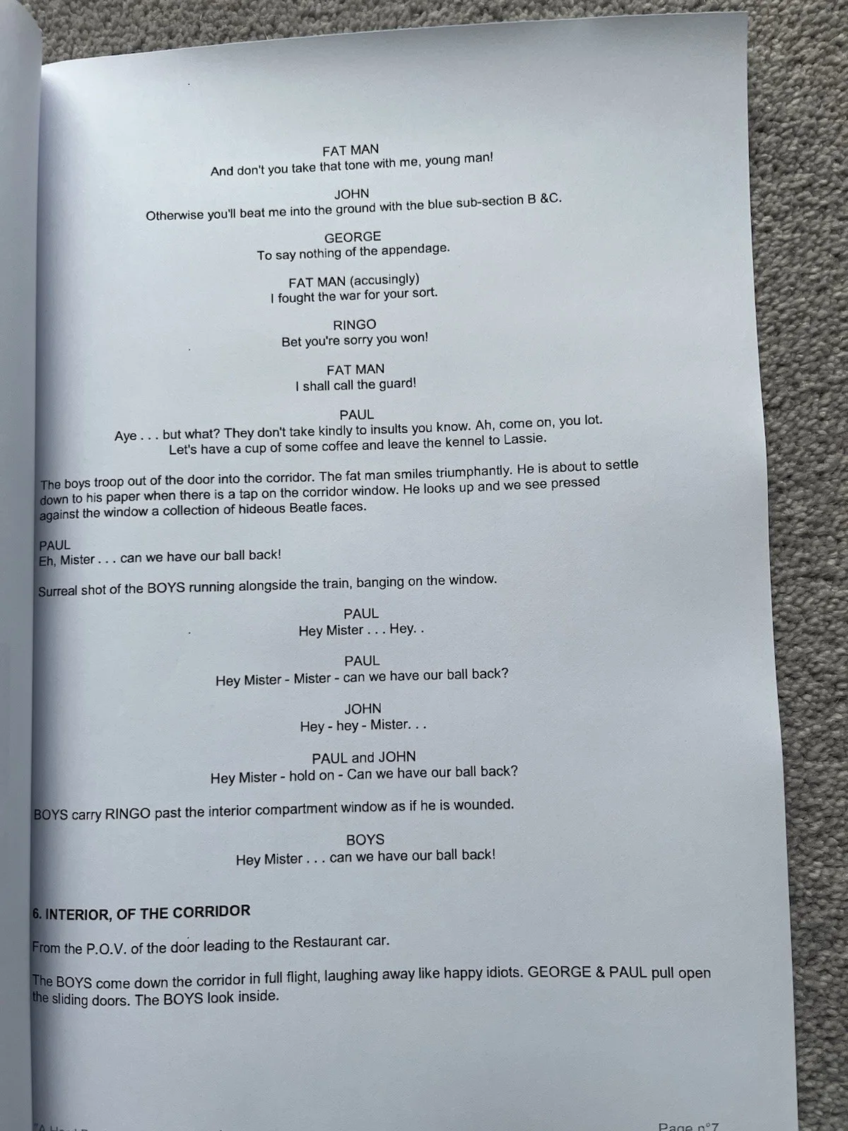 A Hard Day’s Night Film Script / Screenplay. The Beatles. John Lennon. McCartney, изображение 2
