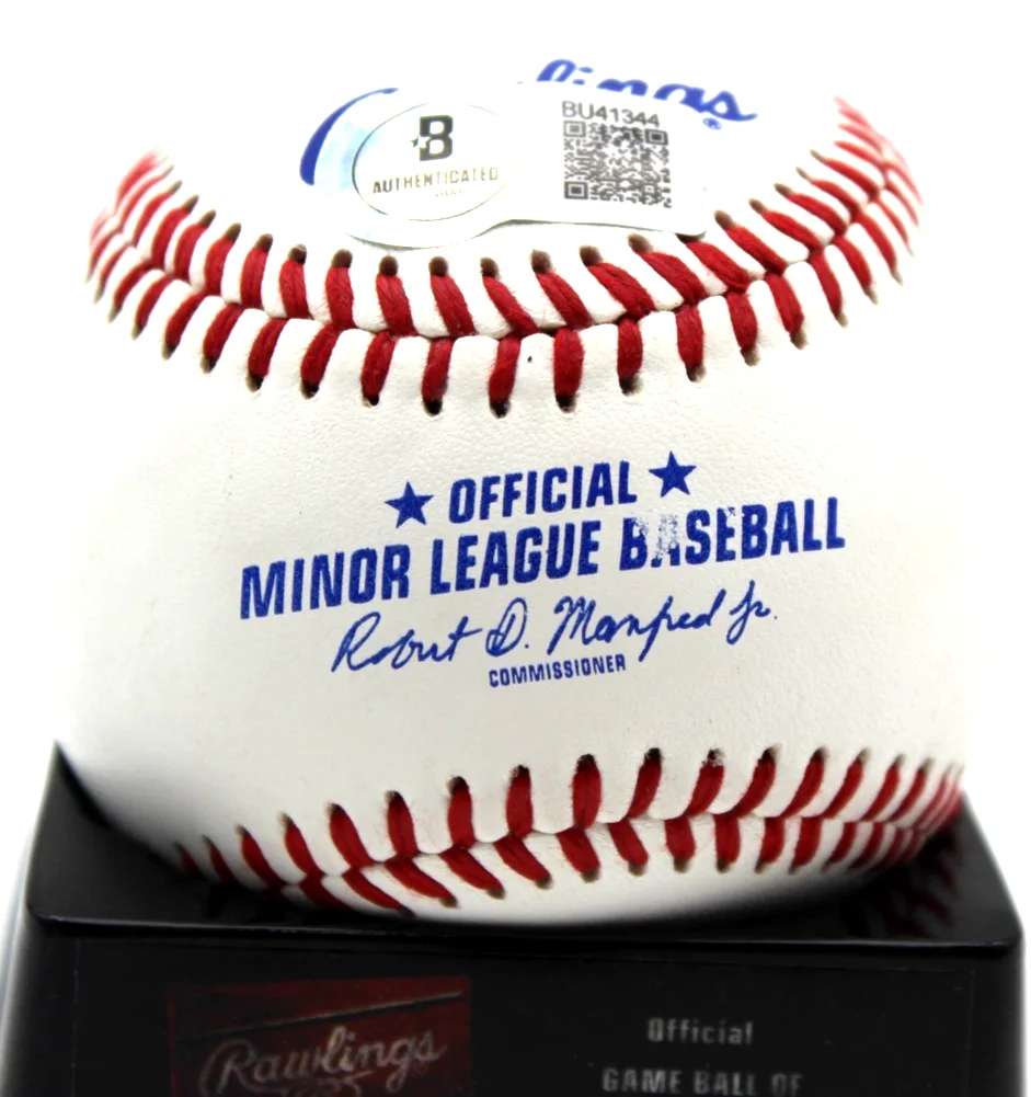 Charlie Sheen — Charlie Sheen Signed Minor League Baseball Major League w/Beckett COA BU41344, изображение 2