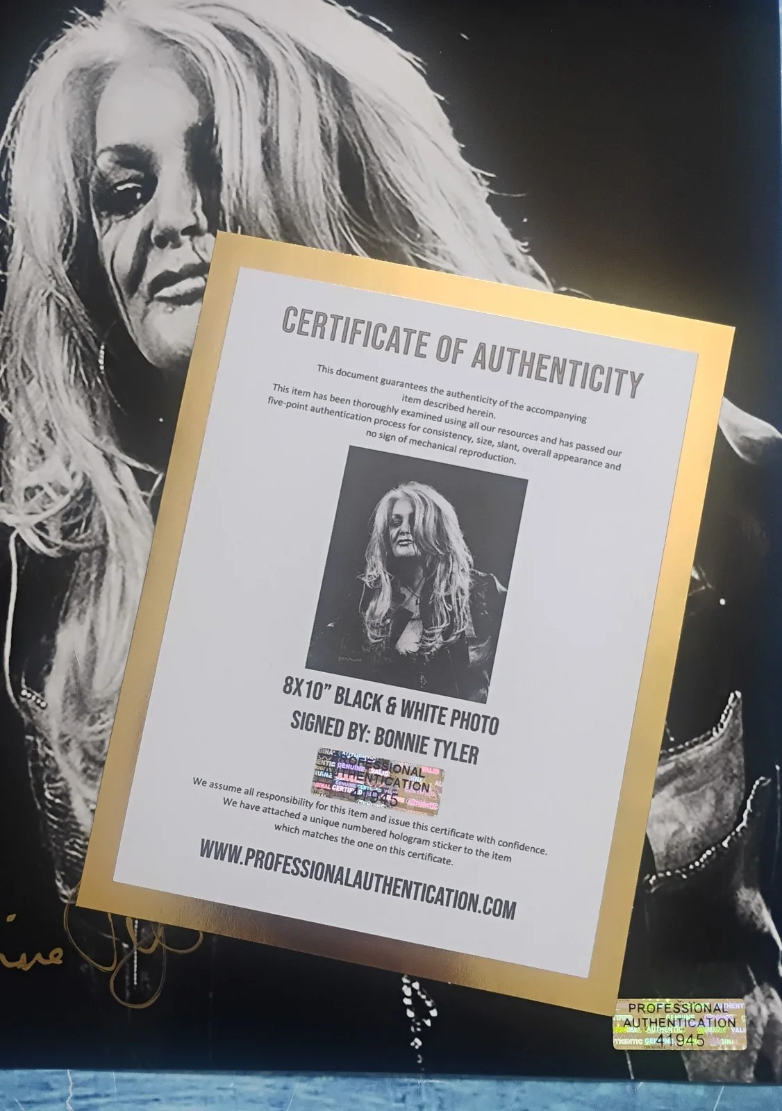 Bonnie Tyler Hand Signed Autograph 8x10 Photo COA - NO US TARIFFS, изображение 4