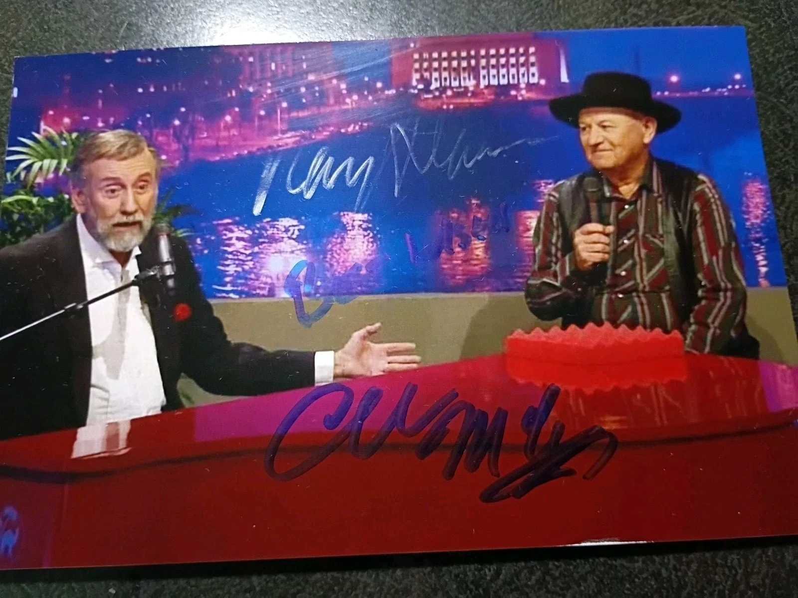 NEAL MCCOY — RAY STEVENS & CHARLIE MCCOY Hand Signed Autograph 4X6 Photo -2 SINGERS