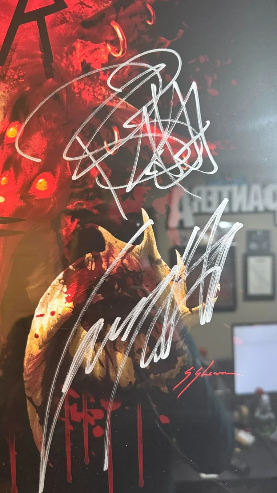 SLAYER New Jersey 2019 Band Signed Show Poster, image 3
