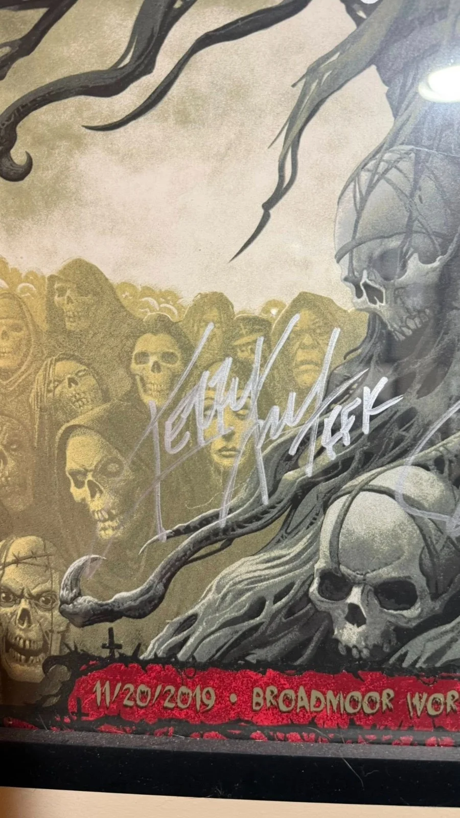 SLAYER COLORADO 2019 Band Signed Show Poster, изображение 4