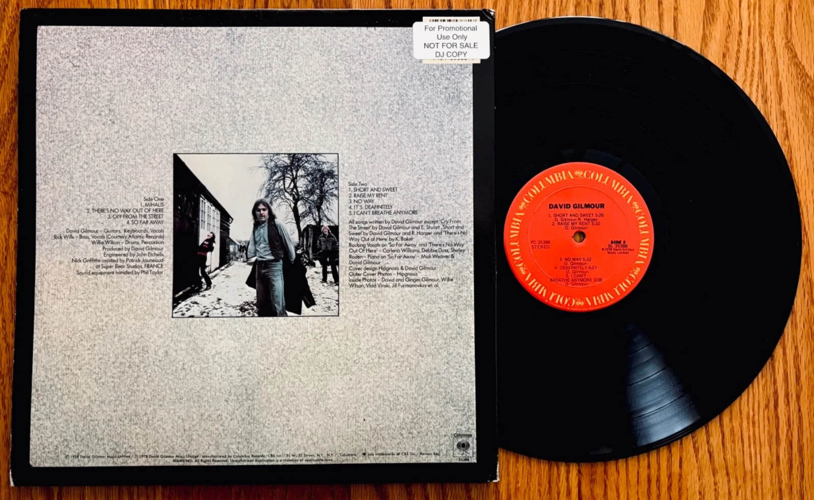 DAVID GILMOUR • Signed DAVID GILMOUR Promo/DJ Album~Pink Floyd~Near Mint!, изображение 2