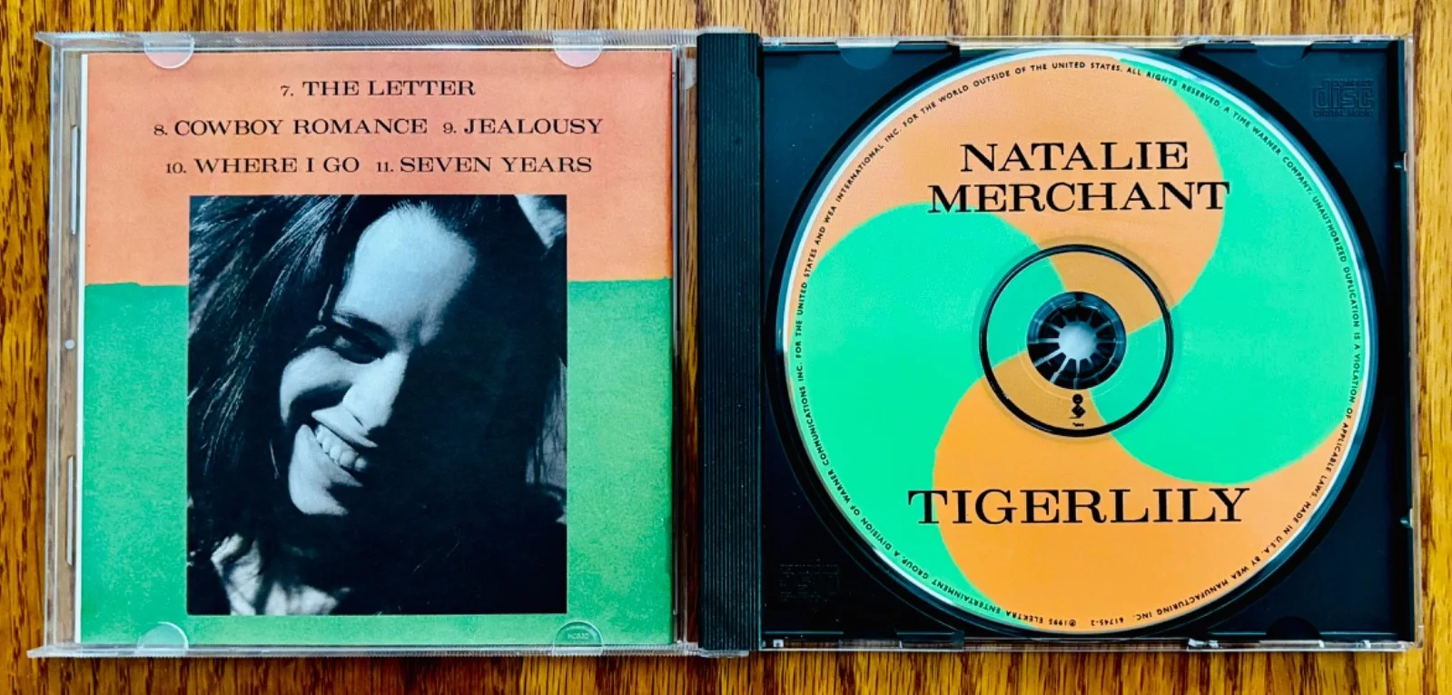 NATALIE MERCHANT • Signed TIGERLILY CD~Near Mint! 10,000 Maniacs~Wonder~Carnival, изображение 3