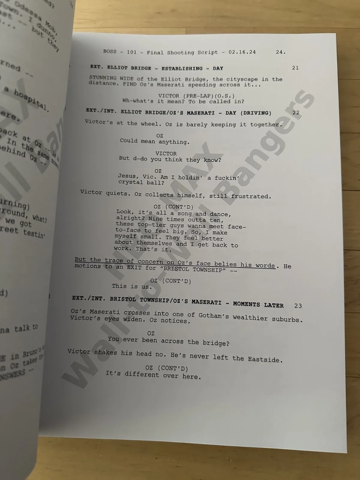 THE PENGUIN PROMO SHOOTING SCRIPT REPRODUCTION EPISODE 1 HBO MAX BATMAN UK, изображение 2