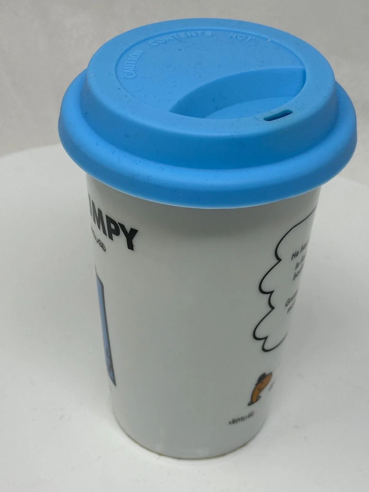 Mr Men Little Miss - Mr Grumpy Tall Take Away Ceramic Mug 15.5cm High, image 4