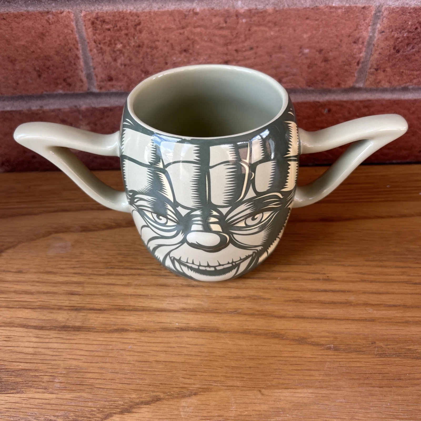 Star Wars Yoda Disney Mug Double Handle Large Green Ears For Handles Ceramic, изображение 2