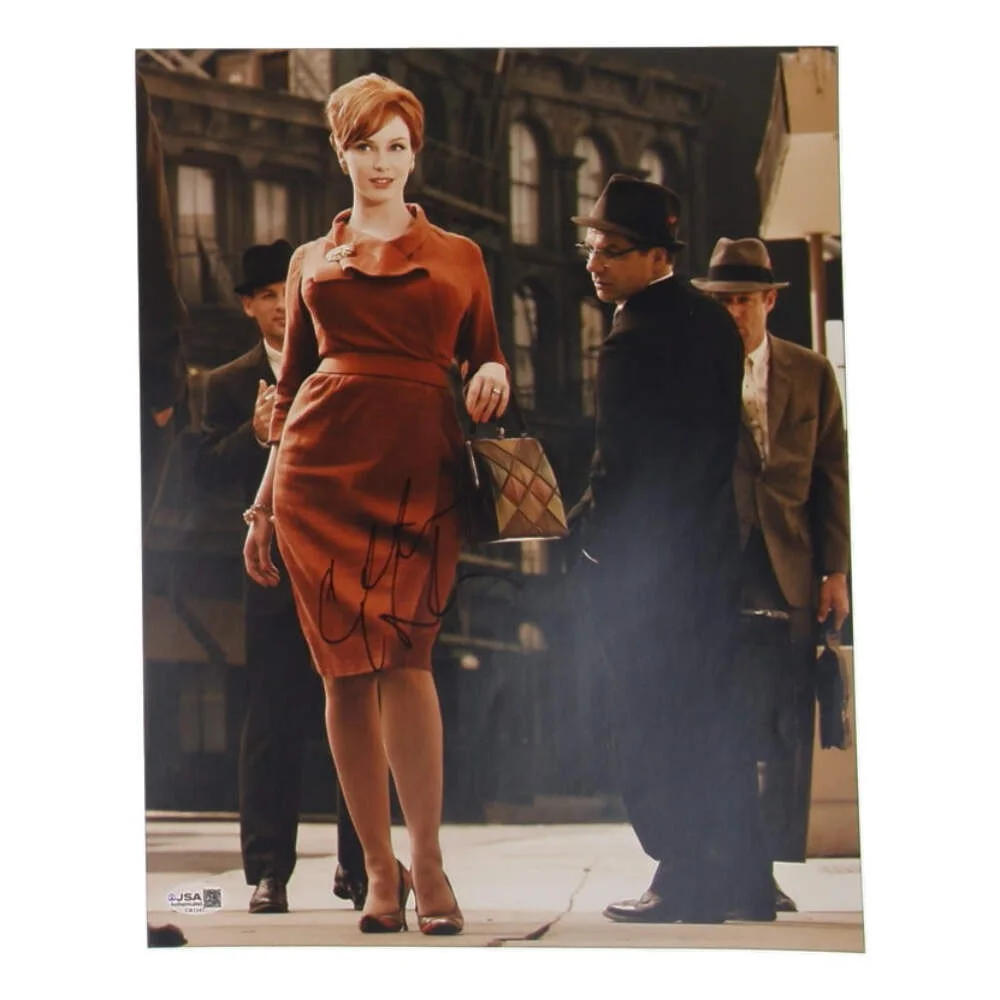 Christina Hendricks — Christina Hendricks Signed (JSA) "Mad Men" 11x14 Photo - Joan Holloway