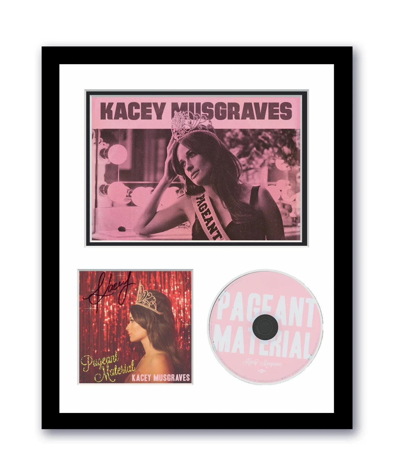 Kacey Musgraves — Kacey Musgraves Autographed Signed 11x14 Framed CD Photo Pageant Material ACOA