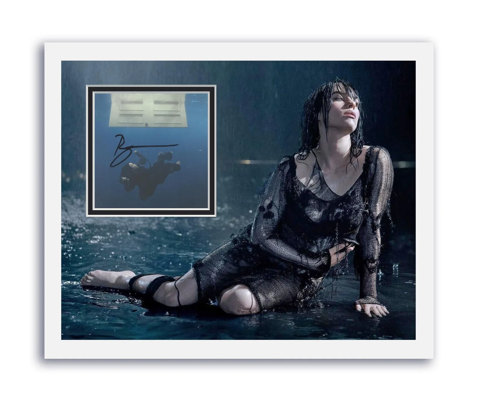 Billie Eilish — Billie Eilish Autographed Signed 11x14 Framed CD Photo Hit Me Hard And Soft ACOA