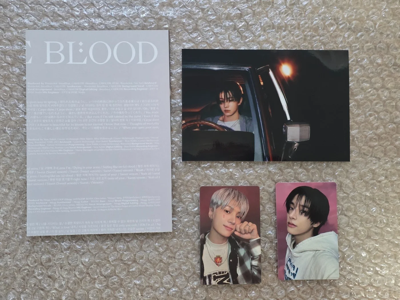 Enhypen En Hypen Promo Sticker THE SIN : VANISH Album Autographed Hand Signed, изображение 5