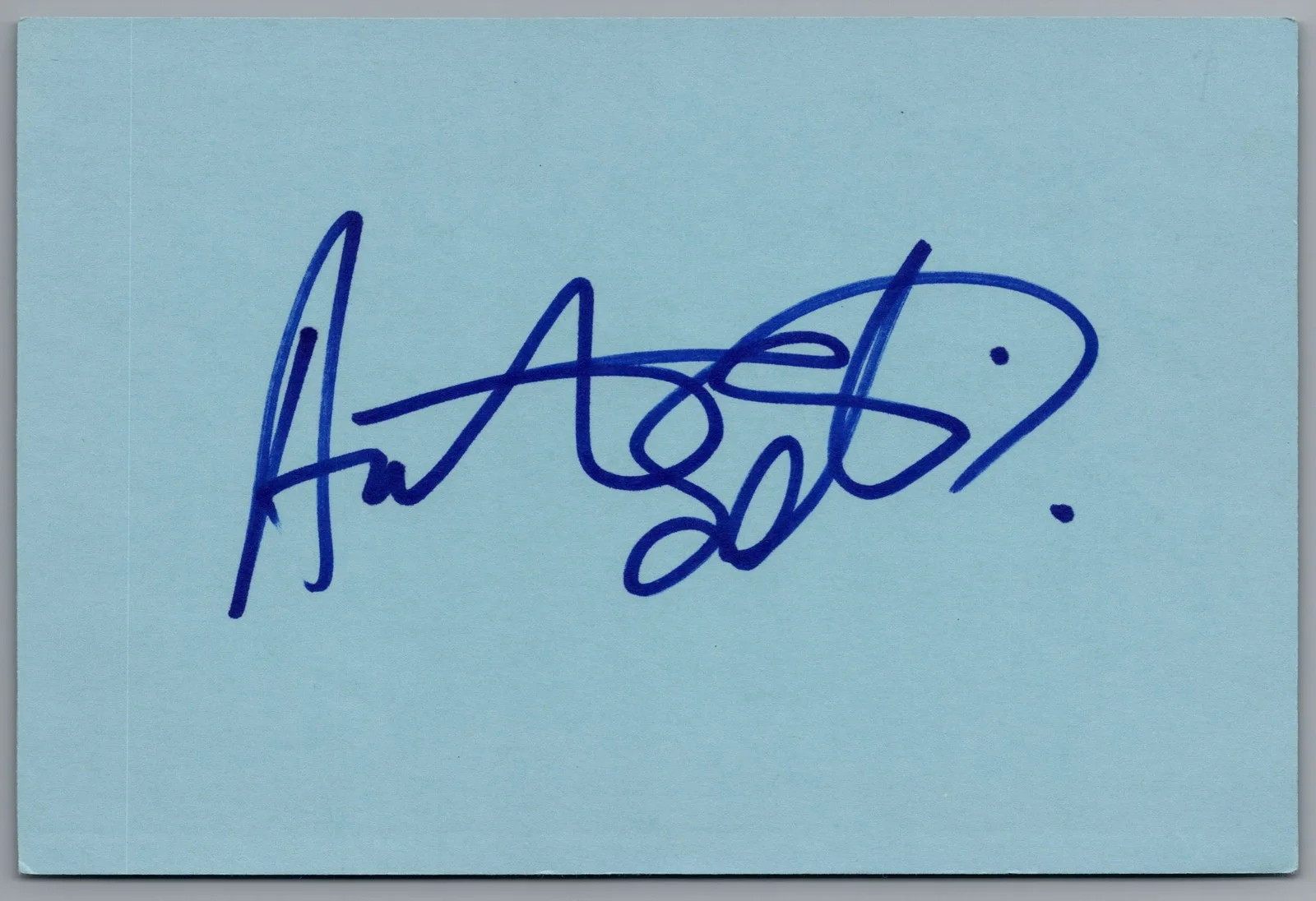Antonio Sabato Jr — Antonio Sabato Jr Signed 4x6 Index Card General Hospital Autographed