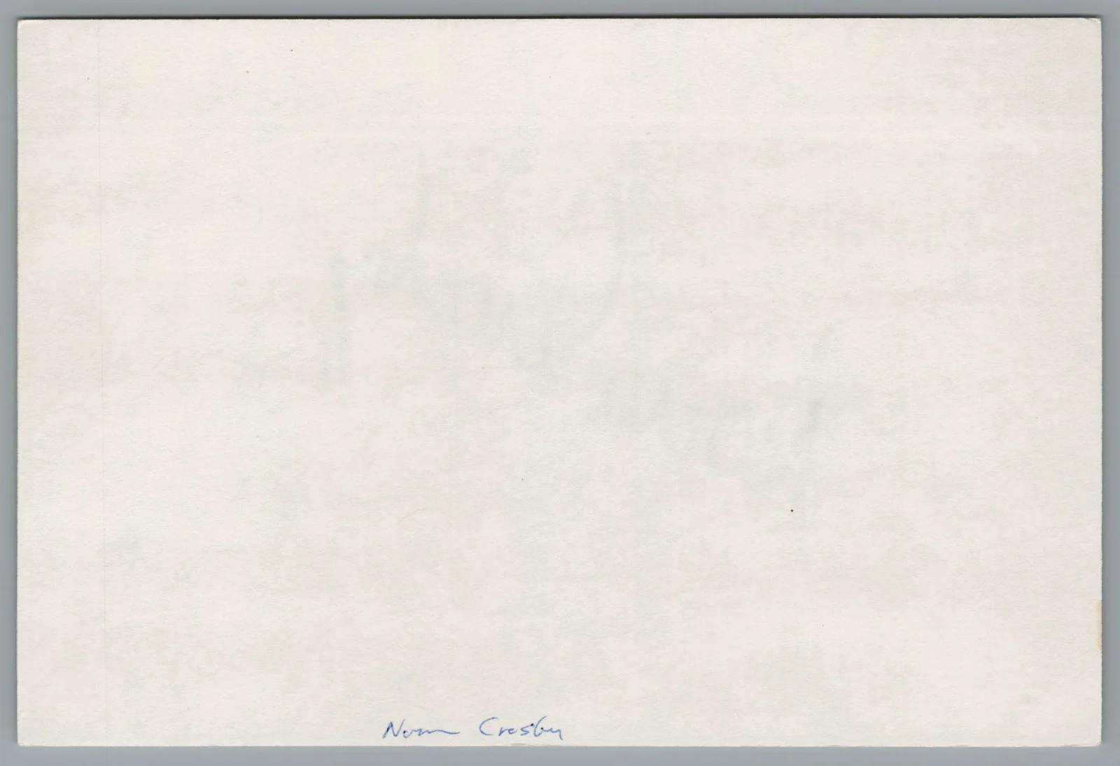 Norm Crosby — Norm Crosby Signed 4x6 Index Card Dean Martin Celebrity Roasts Autographed, изображение 2