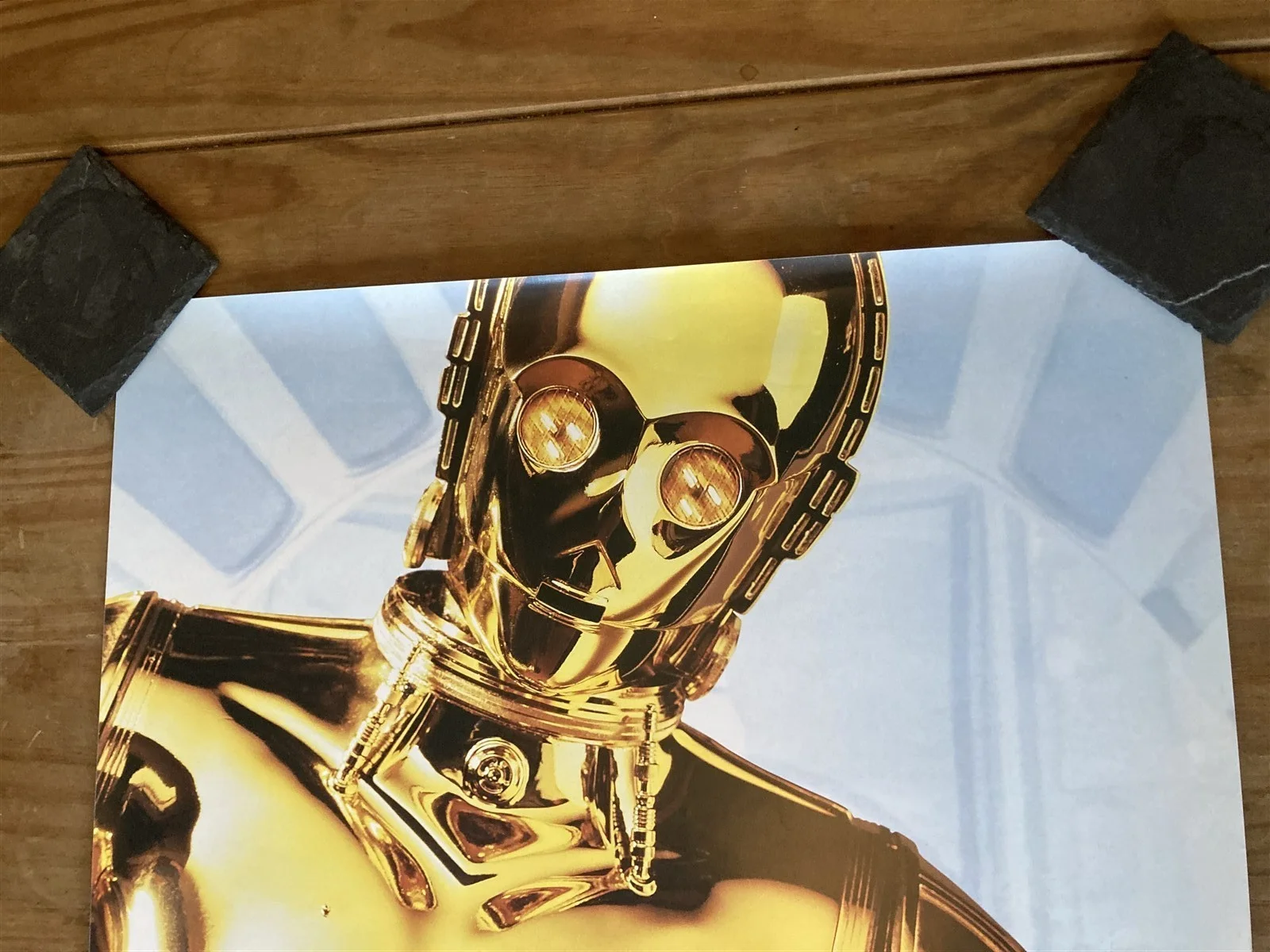 STAR WARS TRILOGY RARE VINTAGE VHS VIDEO PROMO POSTER R2D2 VERY NICE COND 50X71, изображение 2