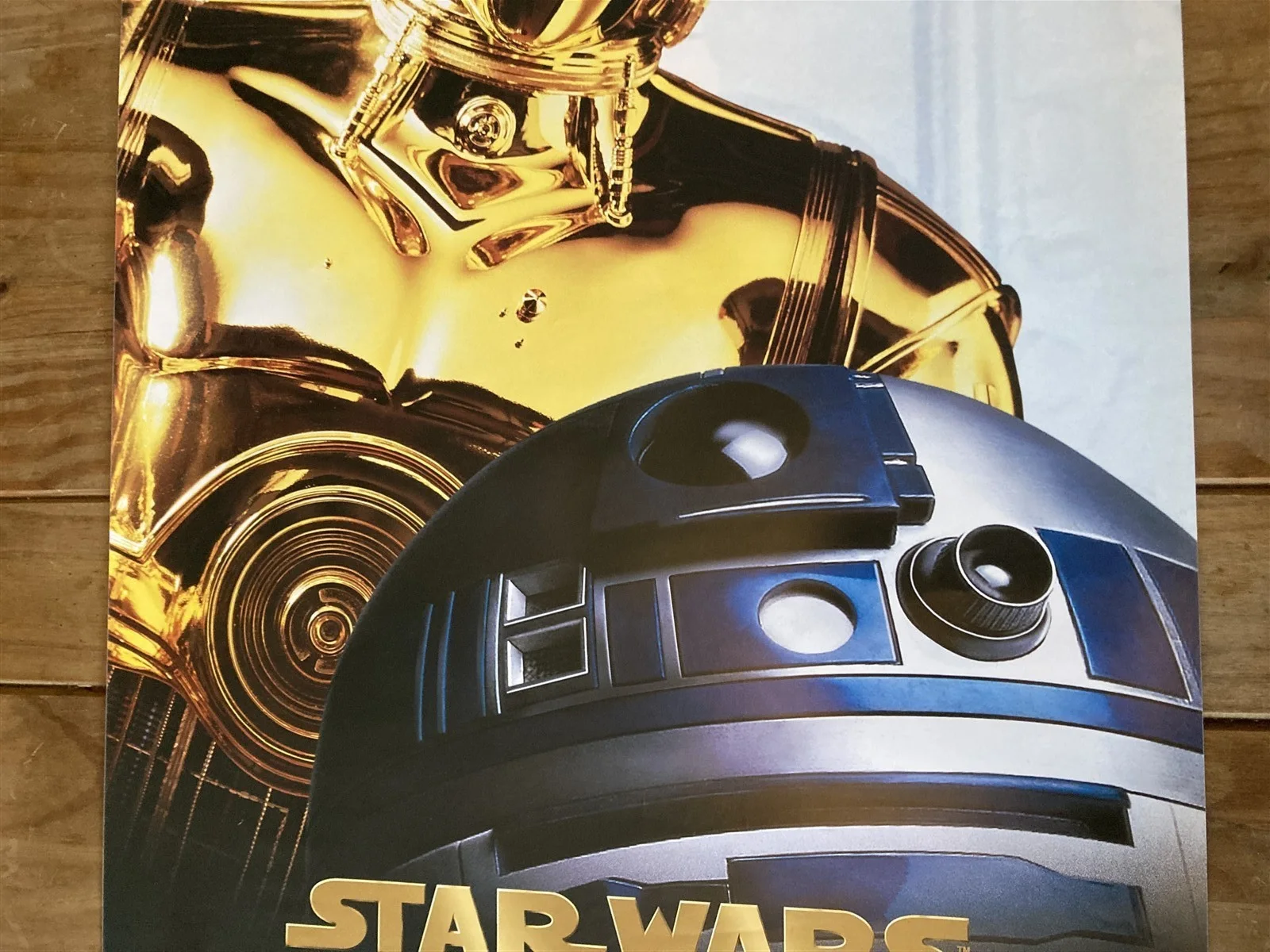 STAR WARS TRILOGY RARE VINTAGE VHS VIDEO PROMO POSTER R2D2 VERY NICE COND 50X71, изображение 3