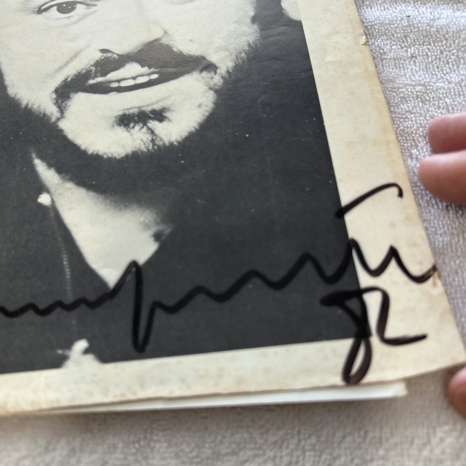 Luciano Pavarotti Picture signed 1982 Black & White 8x10, image 2