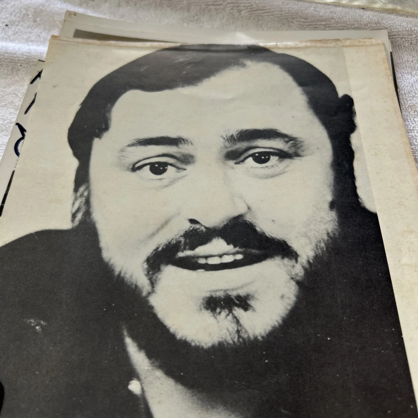 Luciano Pavarotti Picture signed 1982 Black & White 8x10, image 4