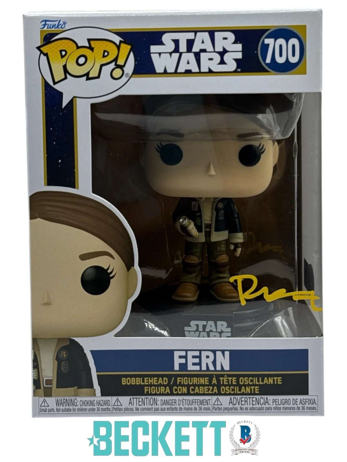 Ryan Kiera Armstrong — Ryan Kiera Armstrong Autograph Signed Star Wars Fern Funko Pop Beckett COA