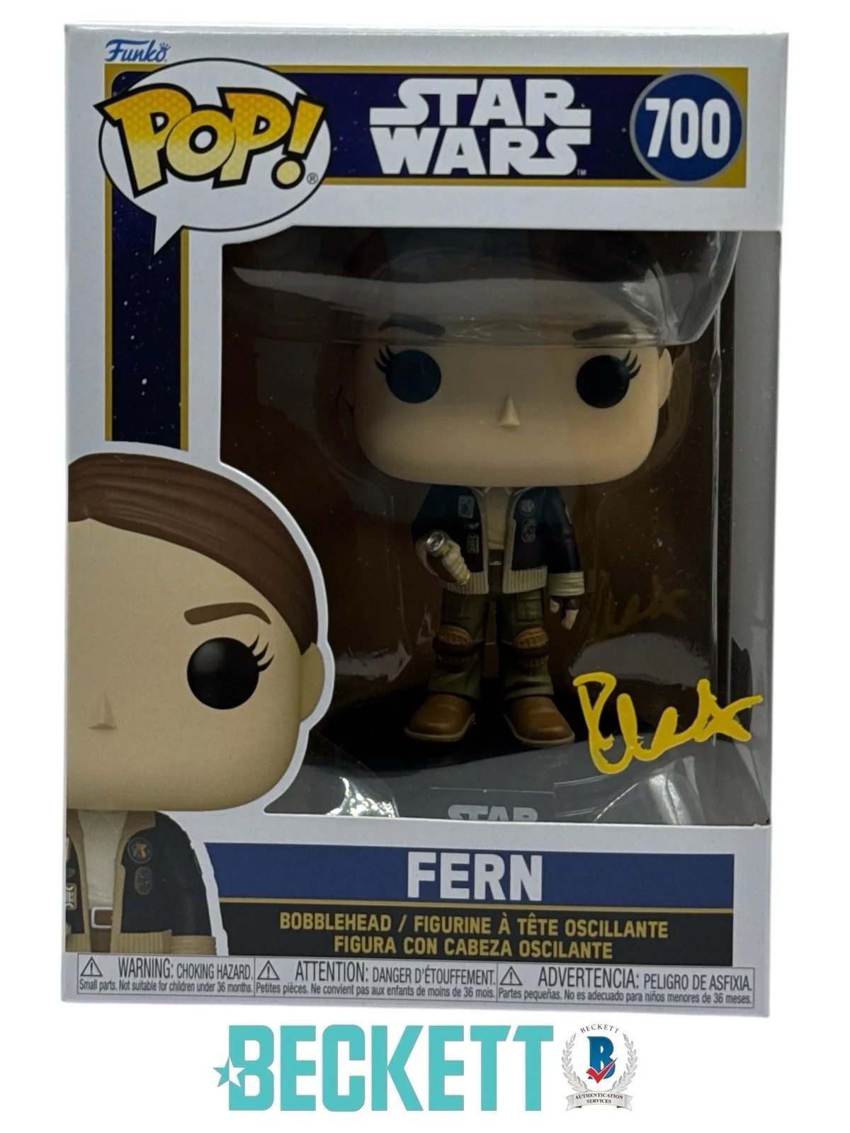 Ryan Kiera Armstrong — Ryan Kiera Armstrong Autograph Signed Star Wars Fern Funko Pop Beckett COA