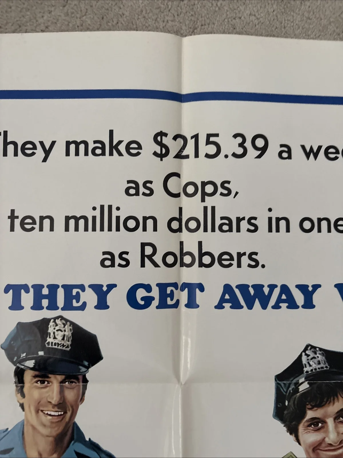Cops And Robbers (1973) Original US One Sheet Movie Poster, image 3