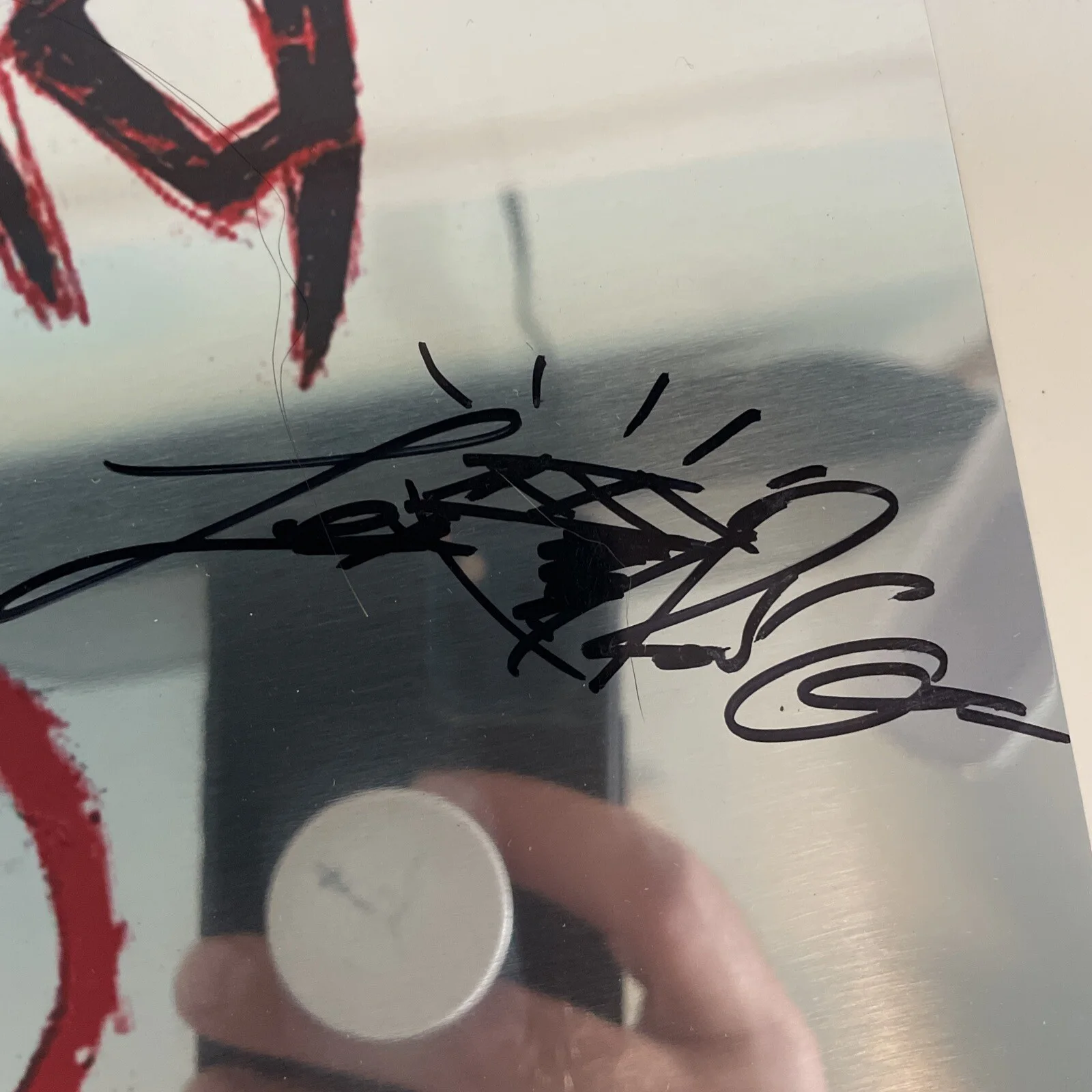 Prong Hand Made Display Mirror Autographed By Band, image 2