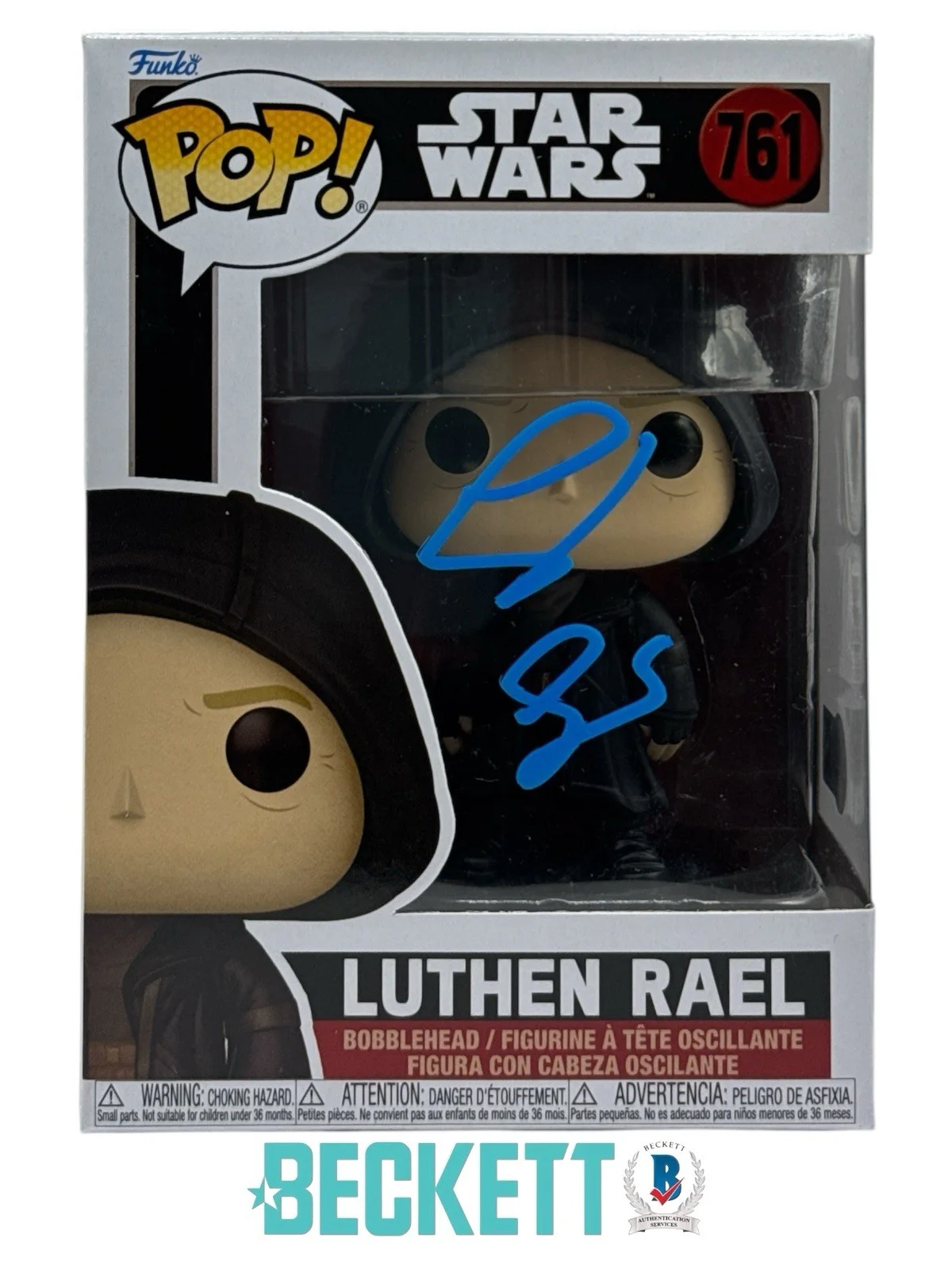 Stellan Skarsgard — Stellan Skarsgard Autograph Signed Star Wars Luthen Rael Funko Pop Beckett COA