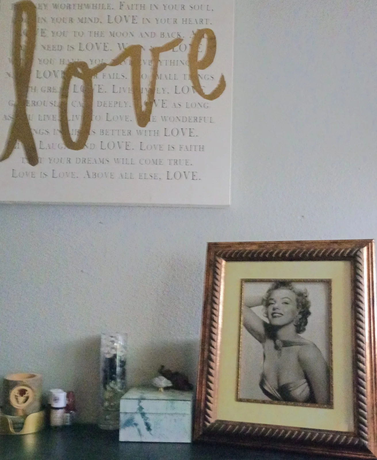 Marilyn Monroe Original Salvaged Book Plate Art Hand Framed 1950's Hollywood Art, image 2