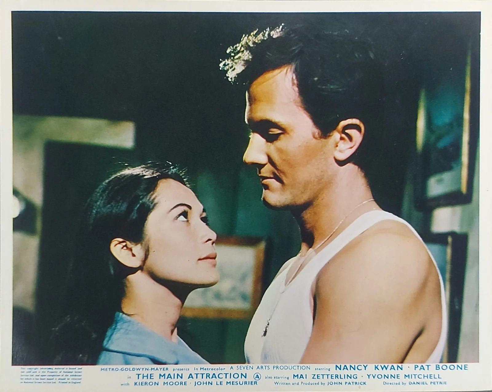 THE MAIN ATTRACTION ORIGINAL UK FOH LOBBY CARDS SET 1962 PAT BOONE, изображение 5