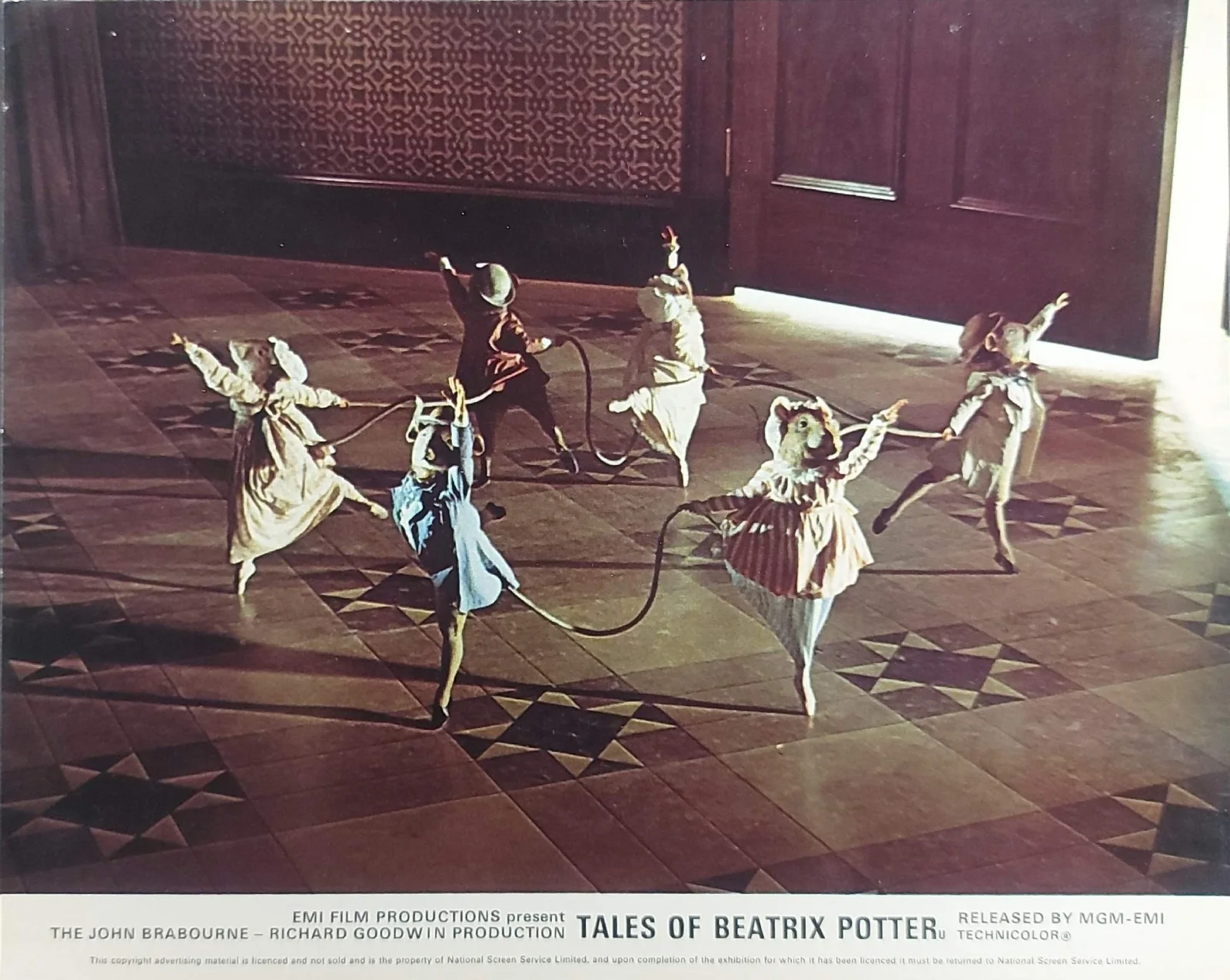 TALES OF BEATRIX POTTER ORIGINAL UK FOH LOBBY CARDS X 7 1971, изображение 5