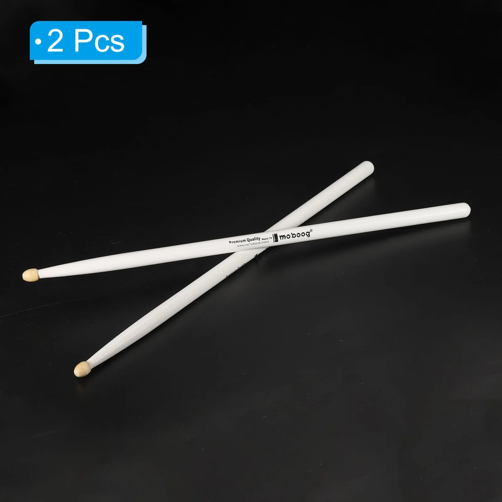Maple Wood Drumstick Anti Slip Drum Stick 7A White 1 Pair for Drumming Musical, изображение 3