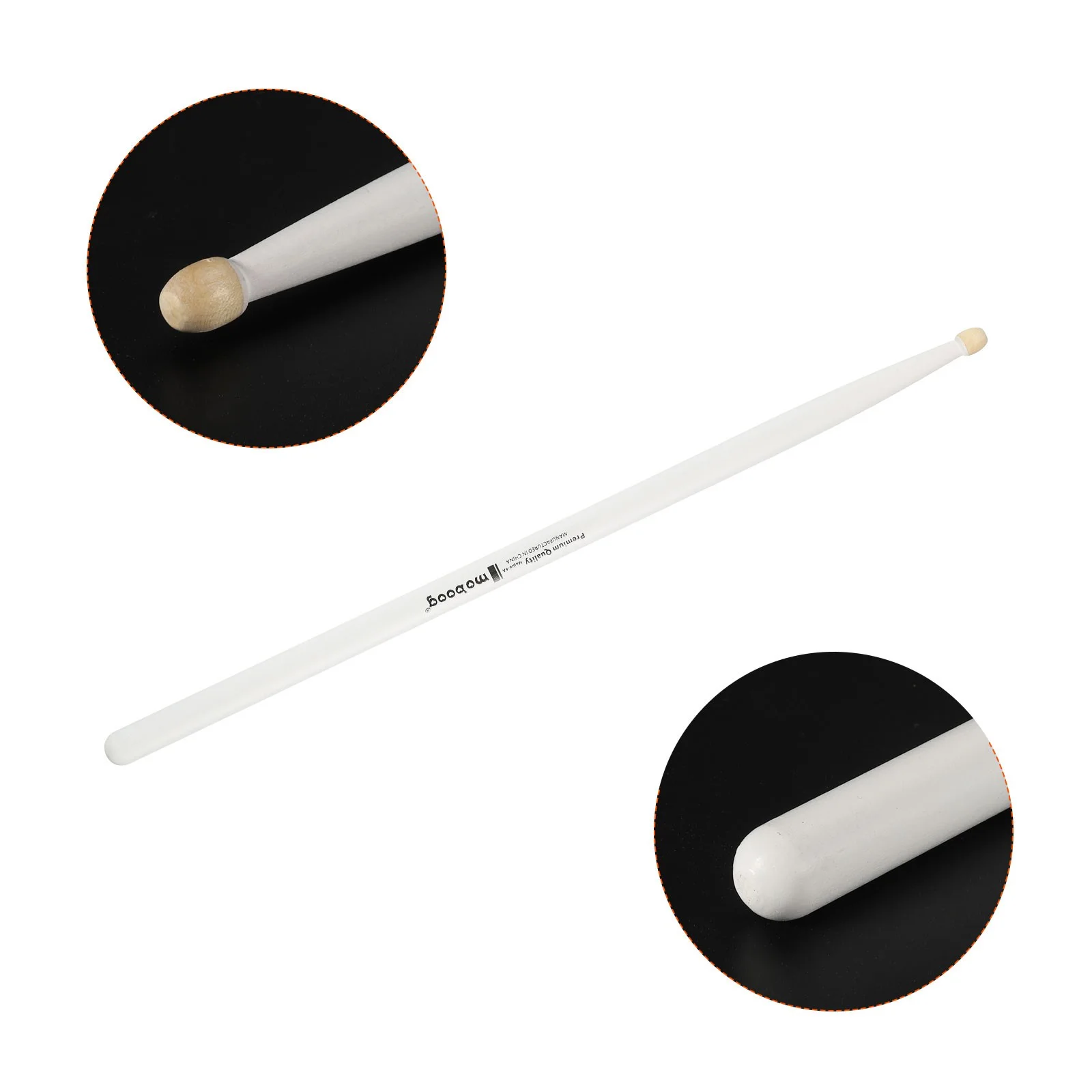 Maple Wood Drumstick Anti Slip Drum Stick 7A White 1 Pair for Drumming Musical, изображение 4