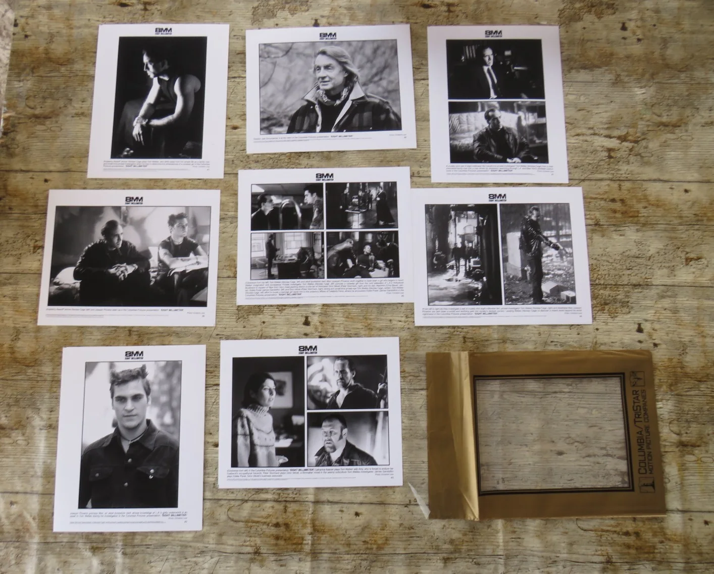 8MM ORIGINAL 1999 CINEMA FILM MOVIE PRESS KIT 8 PHOTOS / PROD INFO Nicolas Cage, изображение 5
