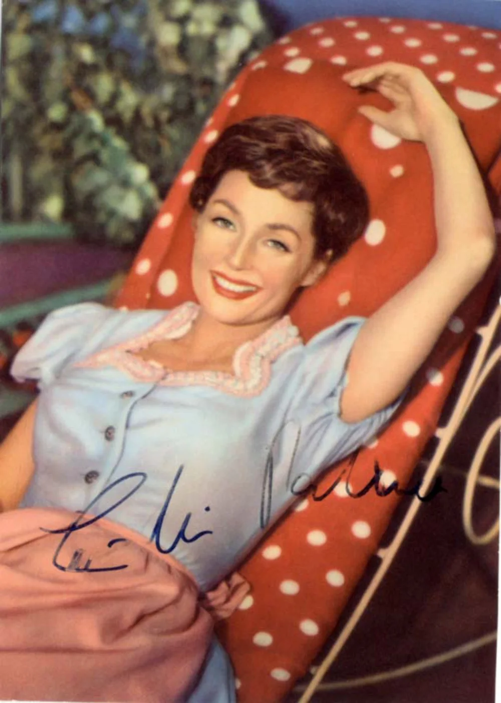 Lilli Palmer (+) GERMAN ACTRESS AND WRITER autographs, FIVE signed vintage photo, image 3
