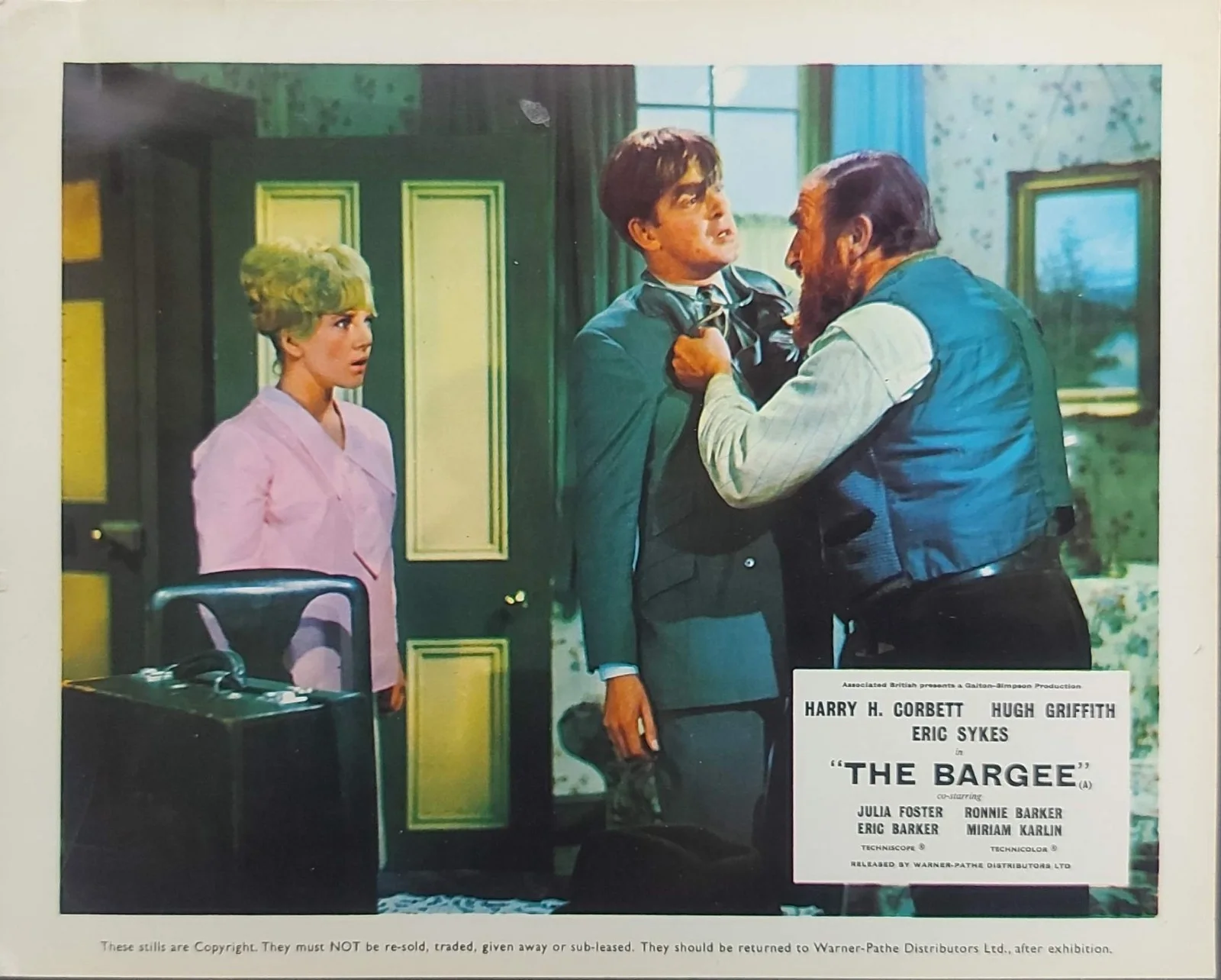 THE BARGEE ORIGINAL UK FOH LOBBY CARDS SET 1964 HARRY H. CORBETT, изображение 3