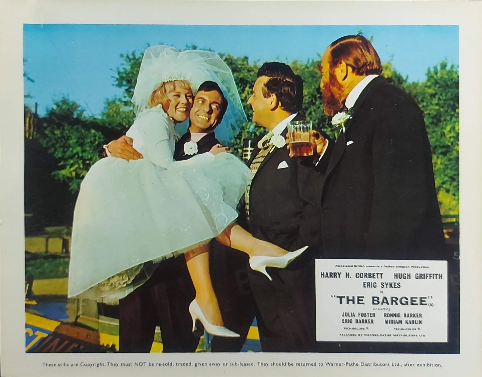 THE BARGEE ORIGINAL UK FOH LOBBY CARDS SET 1964 HARRY H. CORBETT, изображение 4