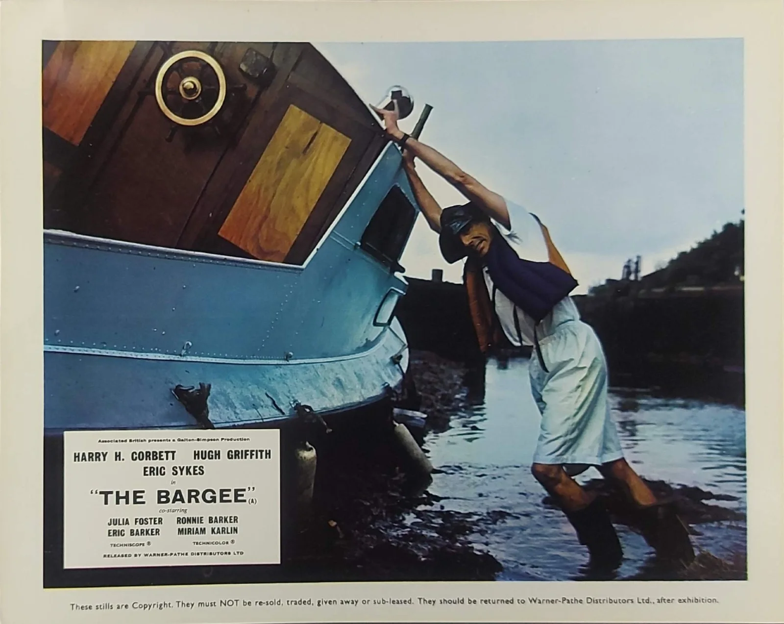 THE BARGEE ORIGINAL UK FOH LOBBY CARDS SET 1964 HARRY H. CORBETT, изображение 5