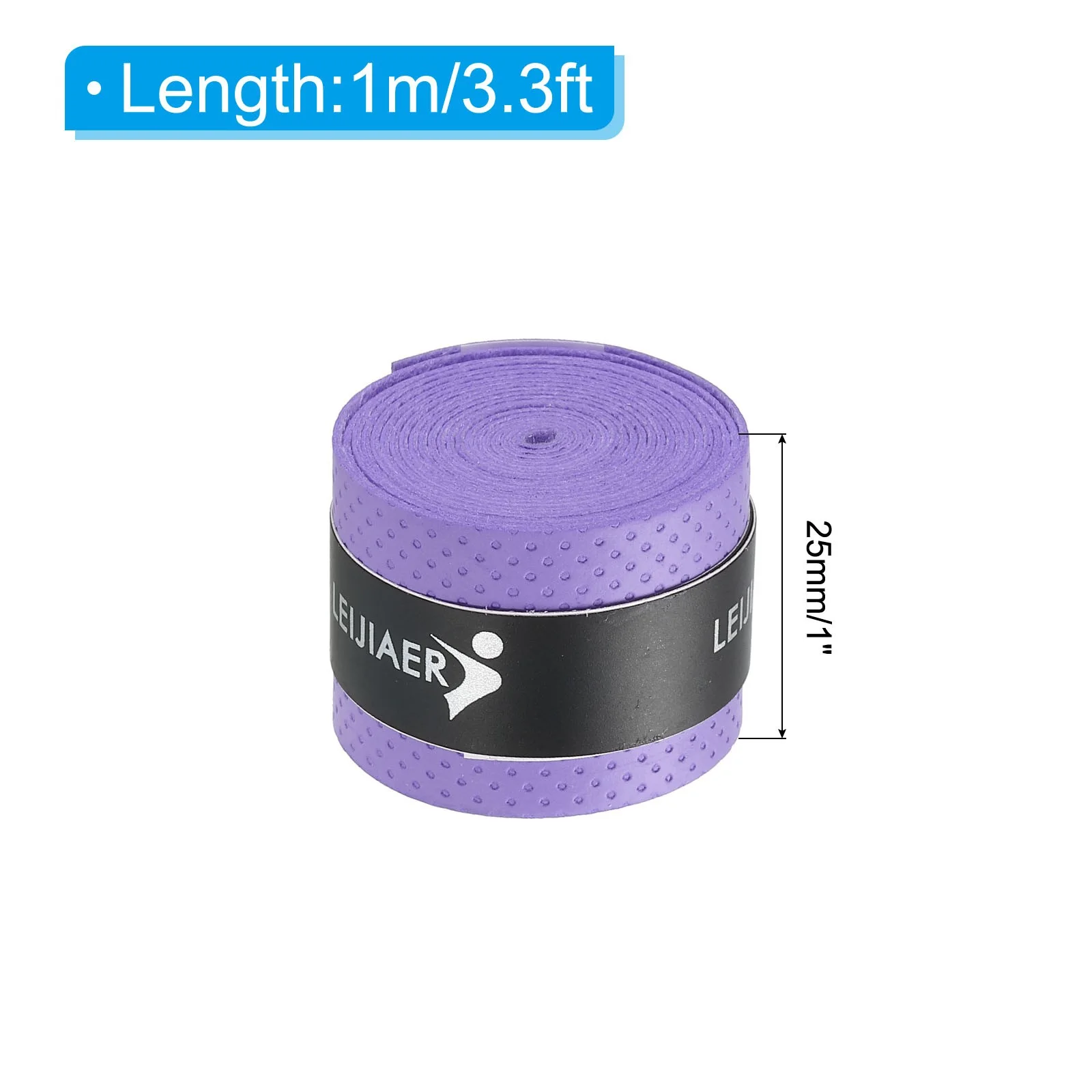 Drum Stick Tape Drumstick Grips Drumstick Wrap Anti Slip 6pcs 1" 3.3ft Purple, image 2