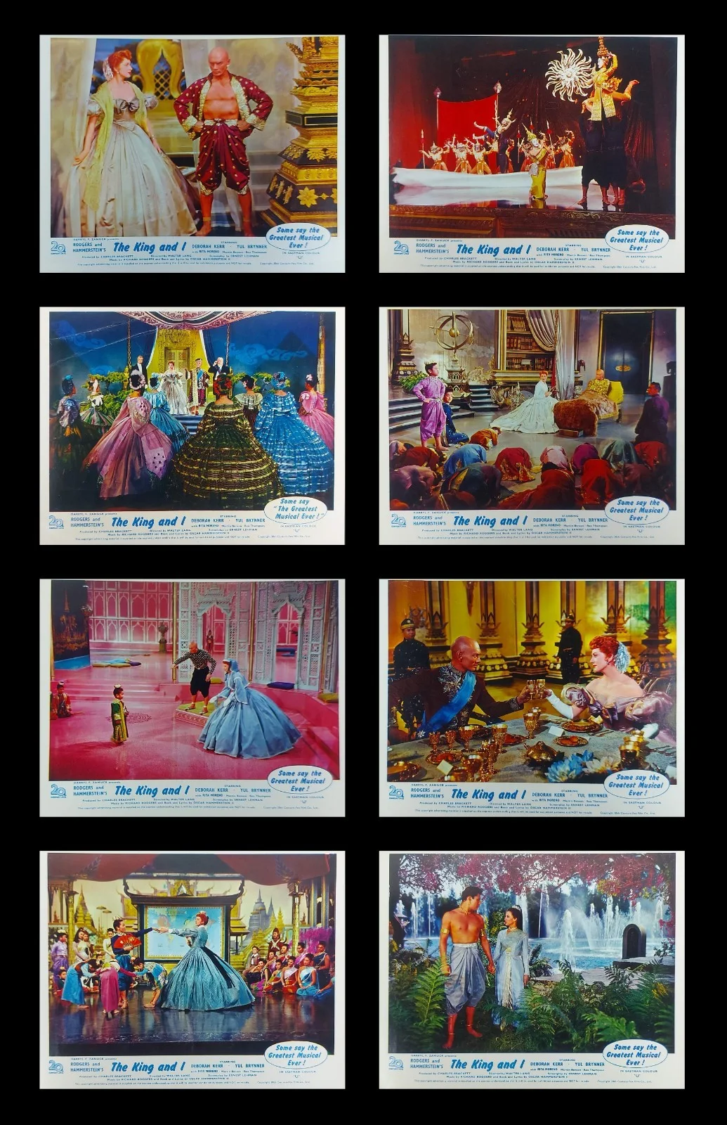 THE KING AND I ORIGINAL UK FOH LOBBY CARDS SET 1956, изображение 2