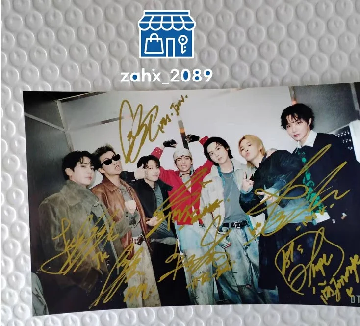 BTS — BTS Autographs 6'' Hand Signed Autographed Photo