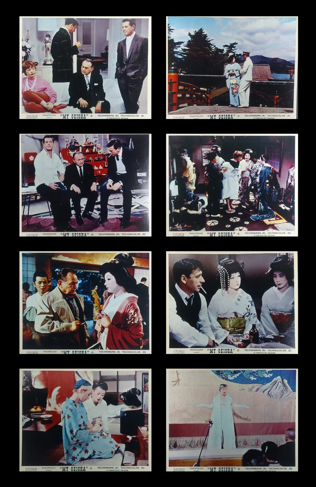 MY GEISHA ORIGINAL UK FOH LOBBY CARDS SET 1962, изображение 2