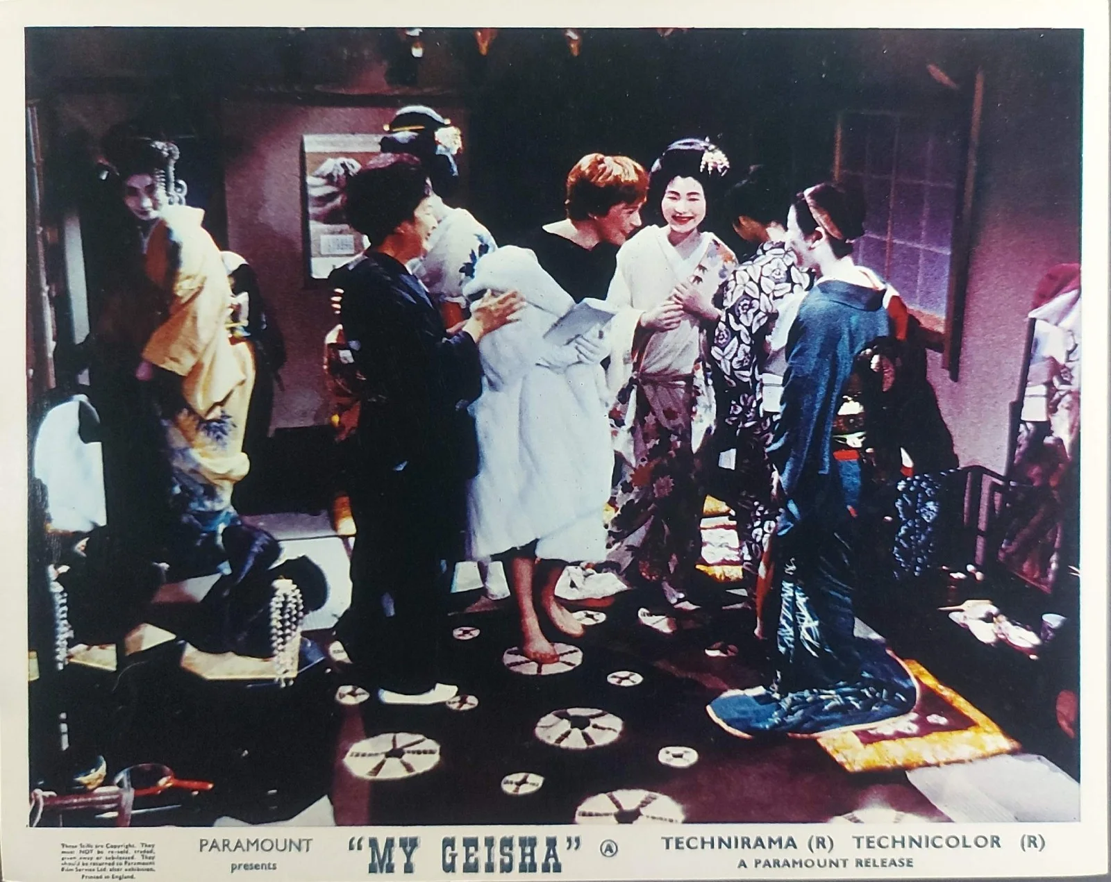 MY GEISHA ORIGINAL UK FOH LOBBY CARDS SET 1962, изображение 5