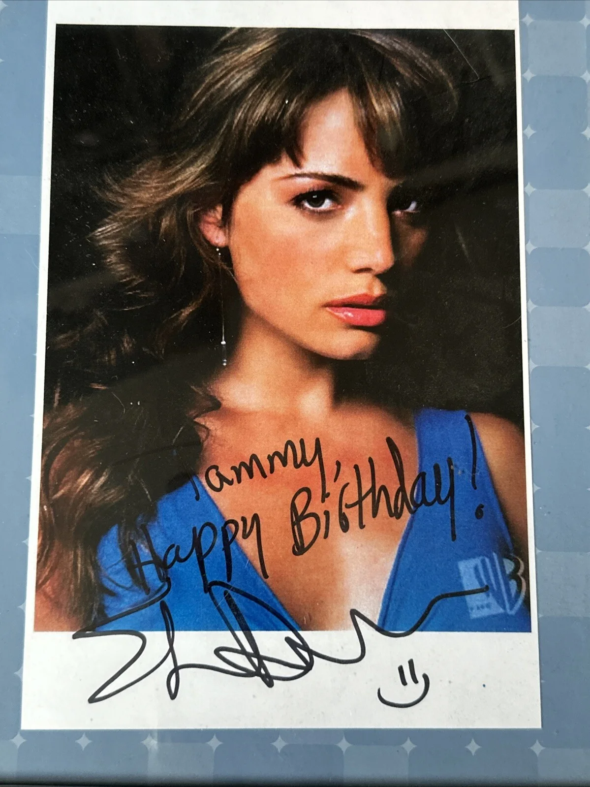 ERICA DURANCE — ERICA DURANCE Authentic Hand-Signed "SMALLVILLE - LOIS" in 8x10 Photo frame, изображение 2