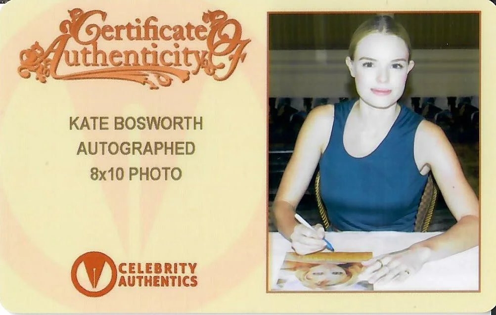 Kate Bosworth — Kate Bosworth Original Autographed 8x10 photo with a CoA & Full Signing Details, изображение 2