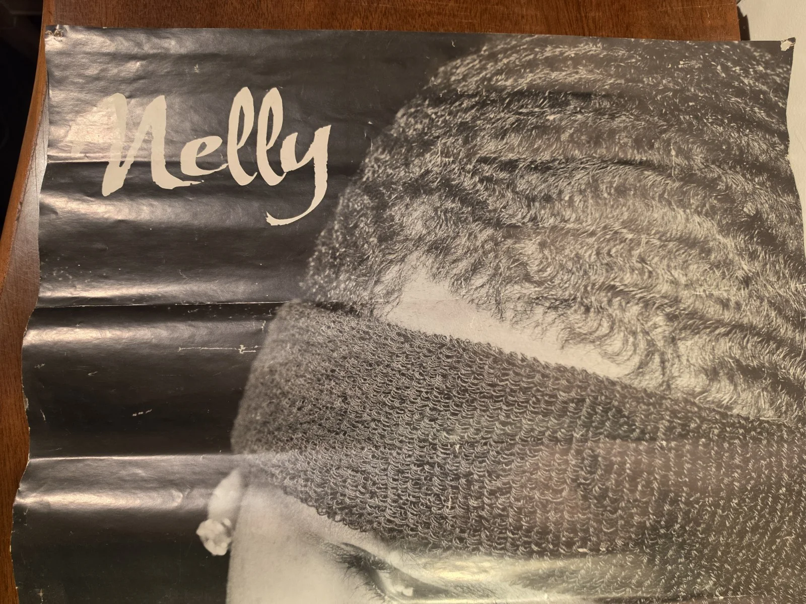 VTG 2002 26" X 18" SIGNED NELLY POSTER "#1 4SHO" DM DESIGN WORKS TEAM LUNATICS, изображение 5